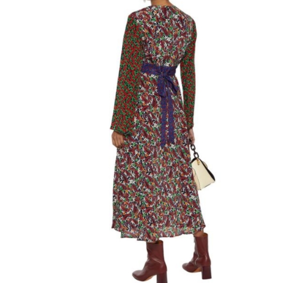 Rixo Trisha Silk Midi Dress - Picture 3 of 13